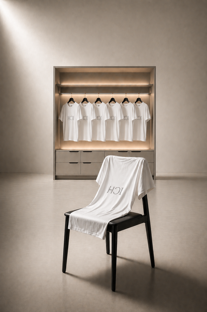 Modell 3 6 4 - 7 Tage. 7 Shirts. Weiß.